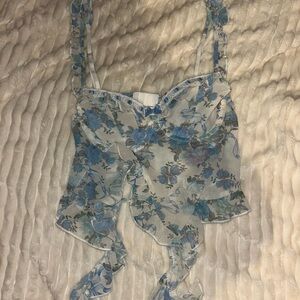 Edikted Cascade Ruffled Bra Top